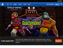 Tablet Screenshot of playstation.com